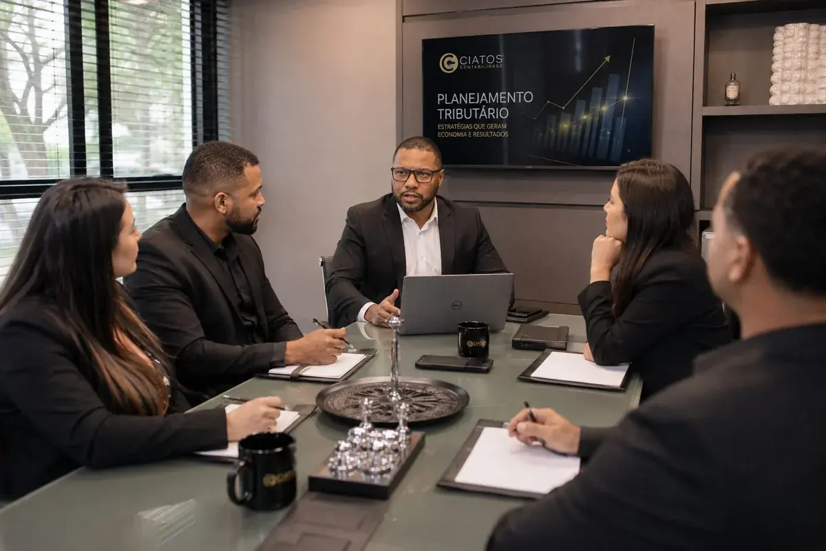 Equipe e ambiente da Ciatos Contabilidade