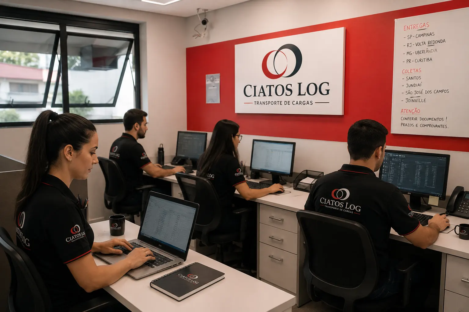 Ciatos Log — equipe e operação